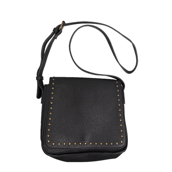 Hayden Handbags - Hayden Harnett Crossbody Black Strap brass Hardware Shoulder Bag HH13764